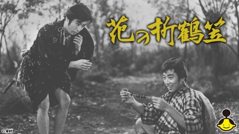 [映]花の折鶴笠